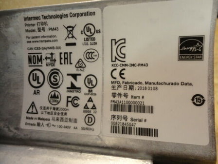 INTERMEC EASYCODER PM43 Printer 200DPI - Thermal Direct Only