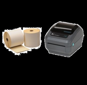 Zebra GK420d Barcode Label Printer  USB &amp; RJ-45 + 2 Label Rolls