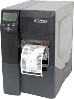 Zebra ZM400 Thermal Transfer Label Printer 300Dpi Printhead  + Rewinder