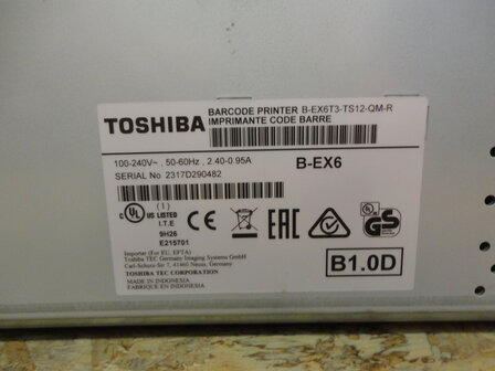 TOSHIBA TEC B-EX6 Barcode / Label Printer 300 DPI LAN USB B-EX6T3-TS12-QM-R