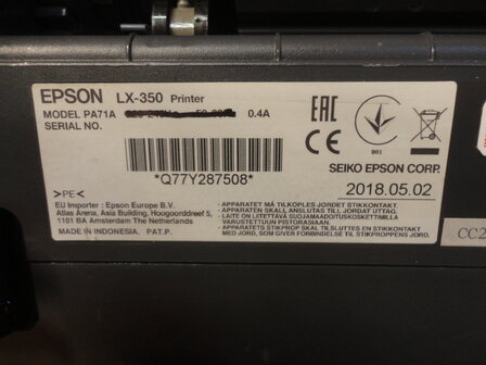Epson LX-350 Matrix Vehicle Printer DC -A4 -24 Volt - USB 9-Pin Printer