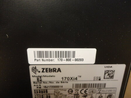 Zebra 170Xi4 - 300dpi Thermische Label Printer REWINDER USB + Netwerk