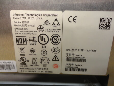 INTERMEC EASYCODER PX6i Thermal transfer Printer 300DPI 