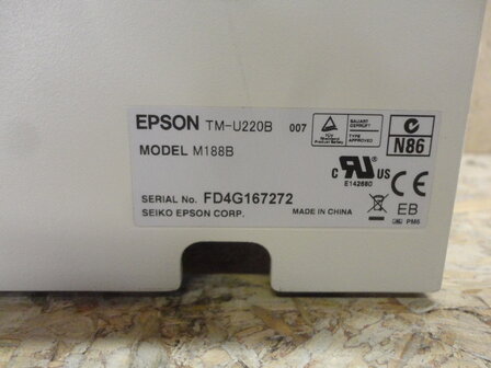 Epson TM-U220B - POS Matrix Printer RS232 Serial M188B