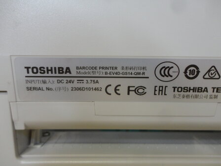 TOSHIBA TEC B-EV4D Barcode Label Printer with label Cutter - 203dpi