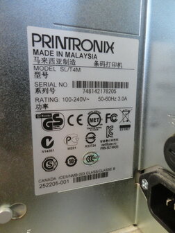PRINTRONIX SL/T4M Thermo Transfer Etiketten printer + CUTTER RJ45 + USB - 203Dp
