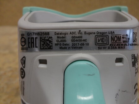 Datalogic Gryphon GD4400 USB  2D barcode Scanner white