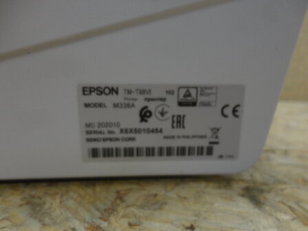 EPSON TM-T88VI Receipt Printer - M338A - White - Ethernet