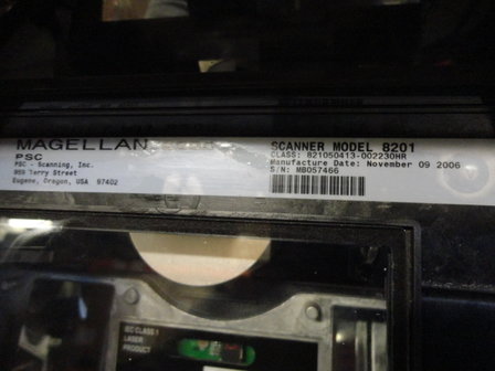 PSC Datalogic Magellan 8200 scanner with Bizerba Scale 12kg Model 8201