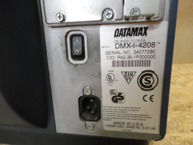 Datamax I Class - 4208 Thermal Transfer Barcode Label Printer - Network 200DPI