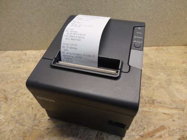 EPSON TM-T88VI Receipt Printer - M338A - Black- Ethernet