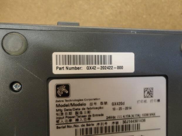 Zebra GX420d Barcode Label Printer USB & LAN + Cutter