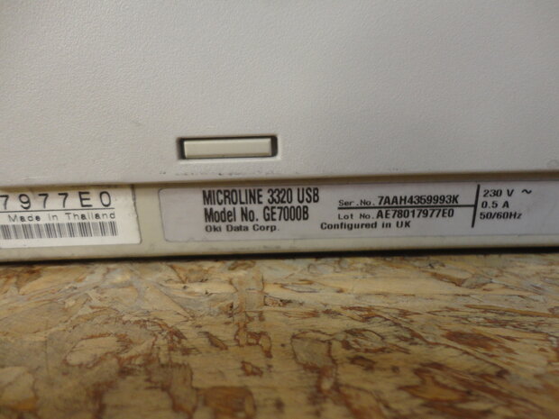 OKI Microline 3320 A4 Matrix Printer 9 Pin - USB  (ML3320)