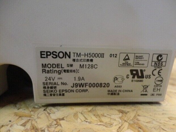 EPSON TM-H5000II POS 2 Station Slip / Receipt Printer M128C