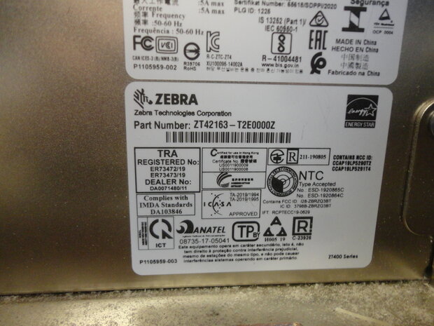 Zebra ZT421 Thermal Transfer Label Printer CUtter - 300dpi  USB &Network 
