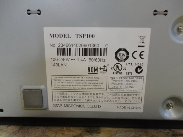 STAR TSP100 Ticket RJ45 Network Receipt Printer  LAN - 143LAN