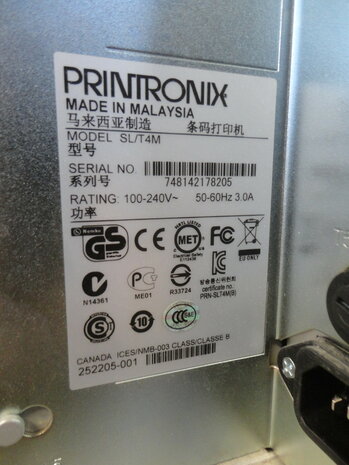 PRINTRONIX SL/T4M Thermo Transfer Etiketten printer + CUTTER RJ45 + USB - 203Dp