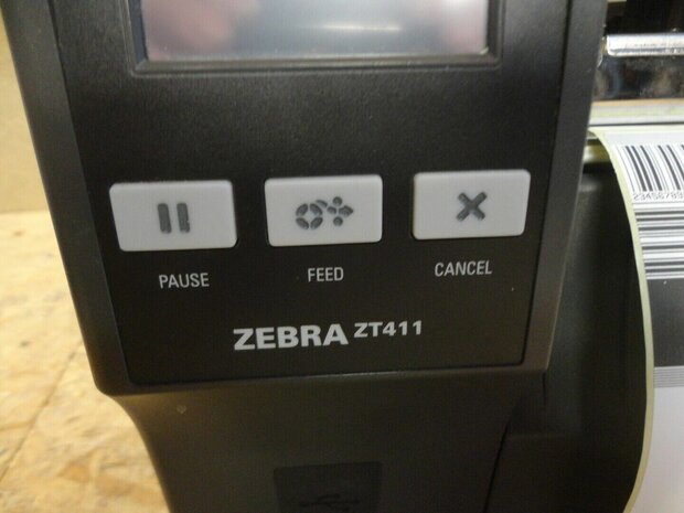 Zebra ZT411 Thermal Label Printer  LAN + USB + Peel 203 printhead