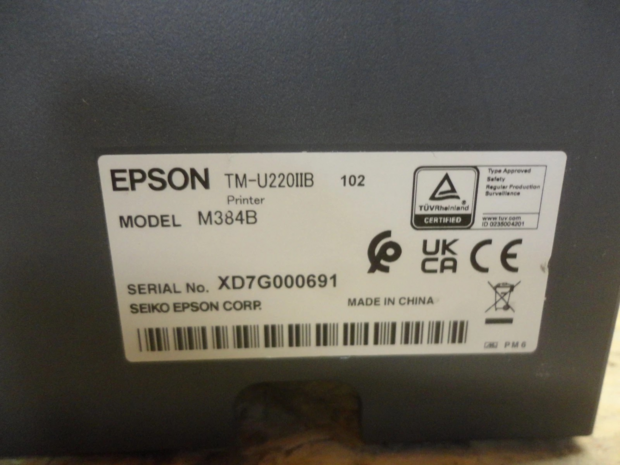 Epson TM-U220IIB - POS Matrix Printer RS232 Serial M384B