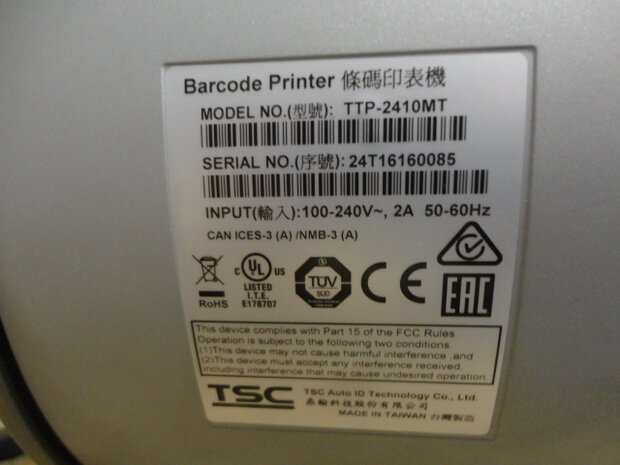 TSC TTP-2410MT  Barcode Label Printer USB + Network  New 203dpi printhead (TTP-2410)