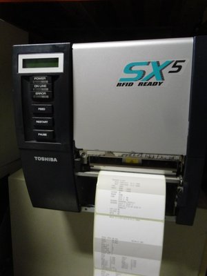 TOSHIBA TEC B-SX5T Thermal Barcode / Label Printer 300Dpi Network